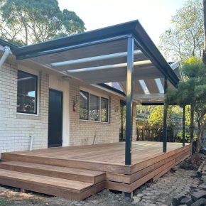 , Stratco Outback Verandah with Timber Deck in Nunawading