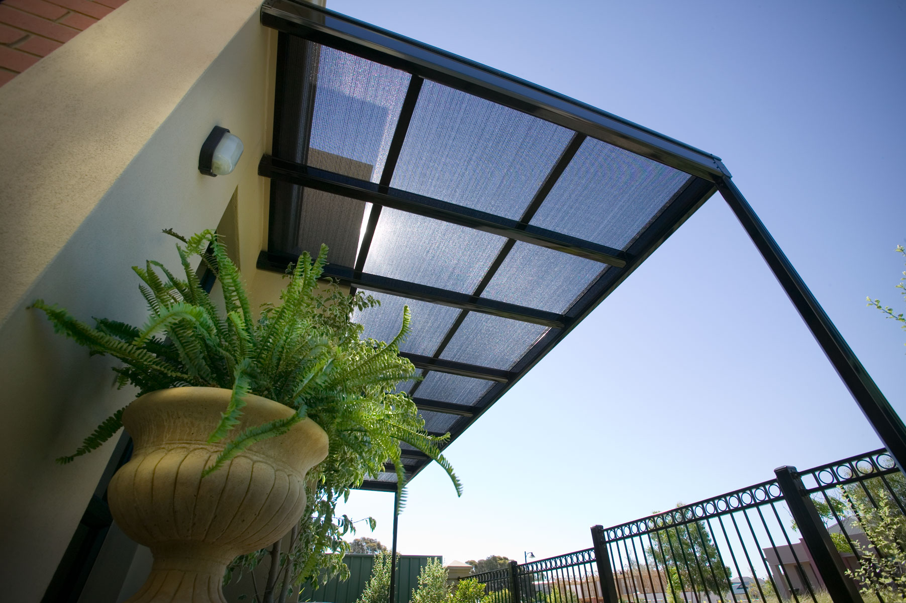 shade cloth pergola